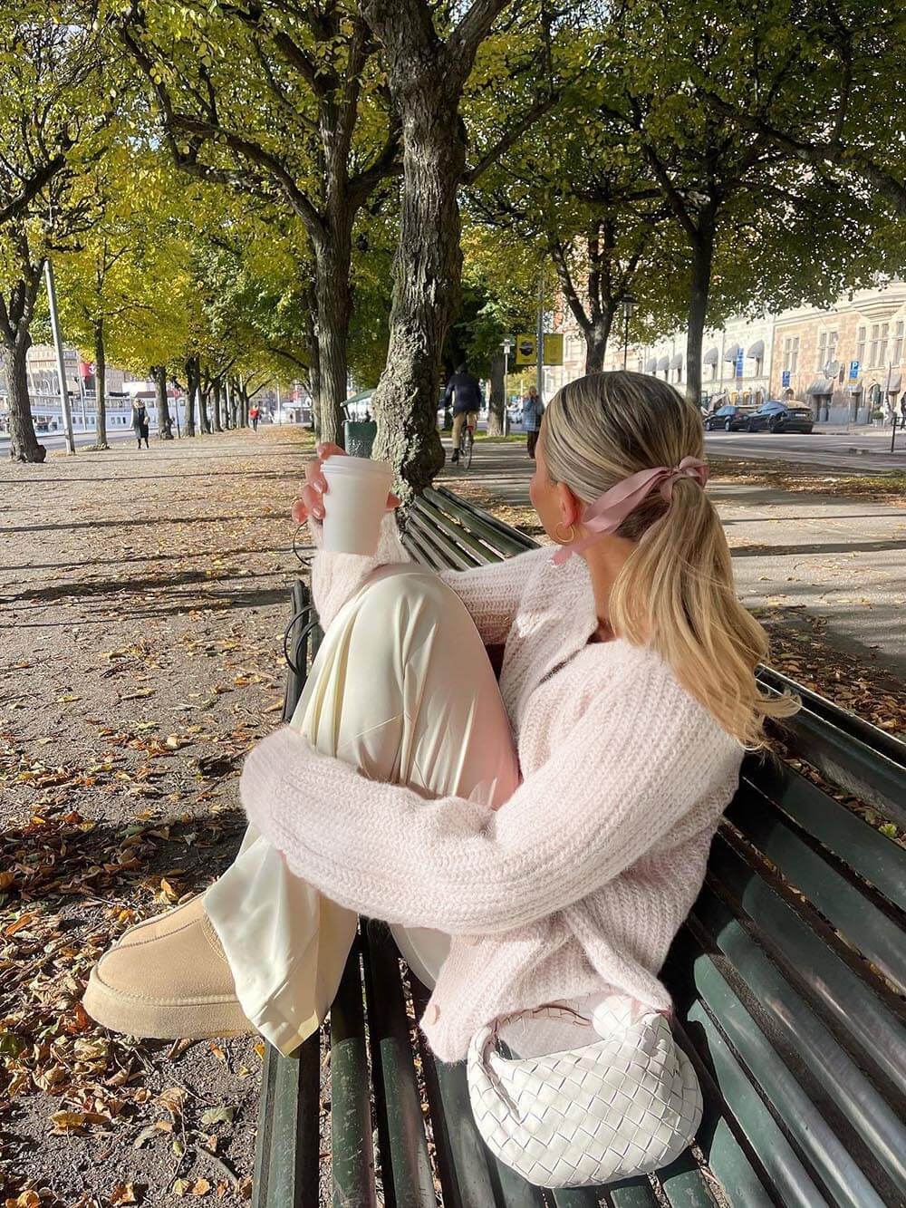 Laiska tyyli löysä yksivärinen pitkähiha cardigan