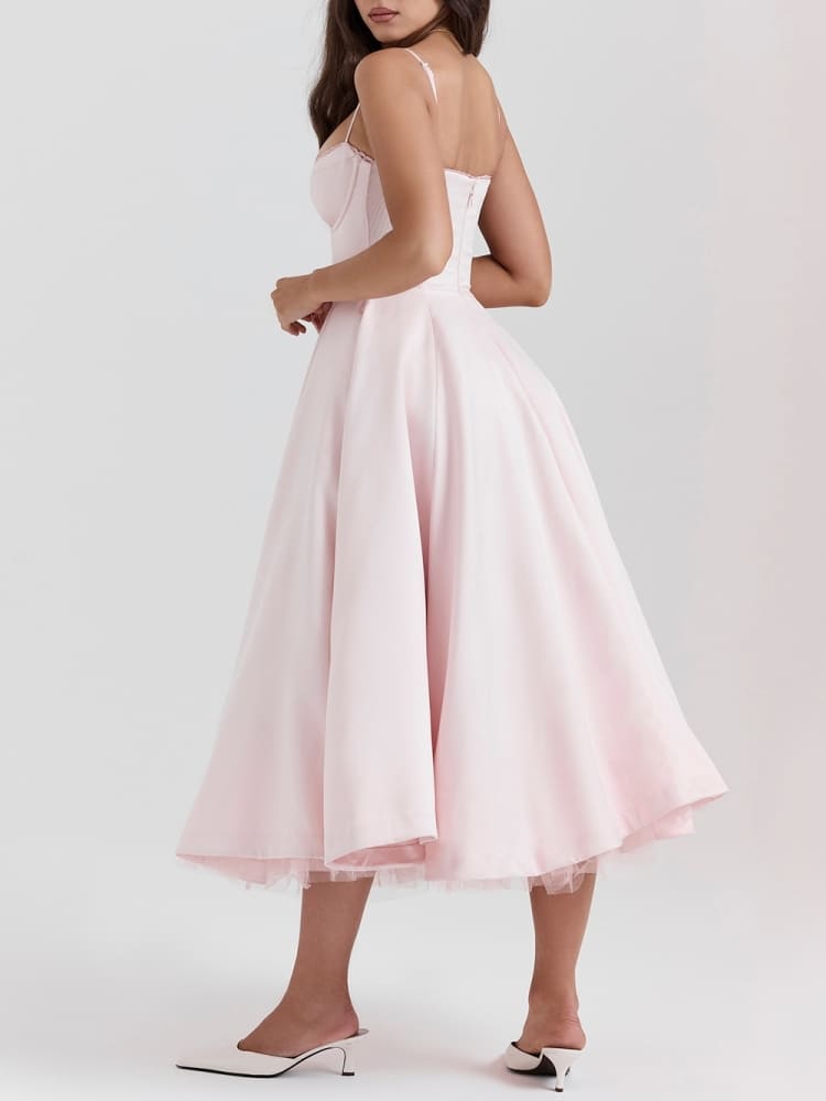 Ballerina Pink Midi Kleed