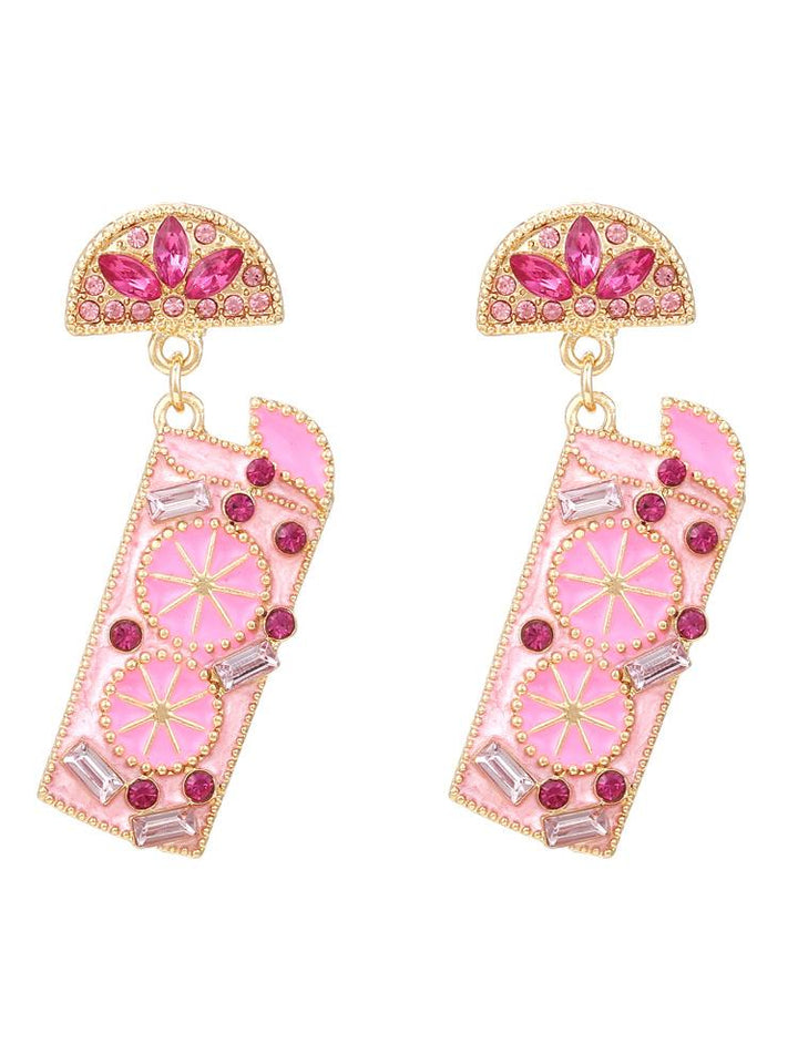 Mocktail Diamante Drop Earrings