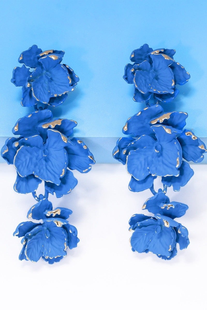 Phyllis Varnish Flower Earrings