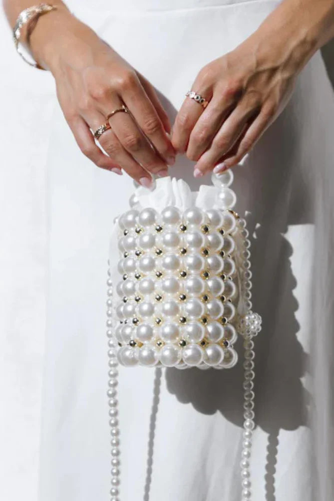 Renate Pearl Bucket Bag