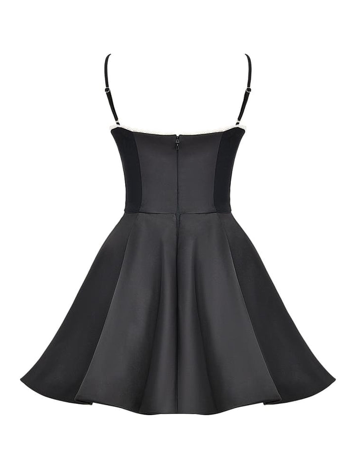 Rochie mini din tul negru