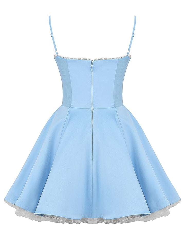 Cinderella Blue Tulle Mini Kleed