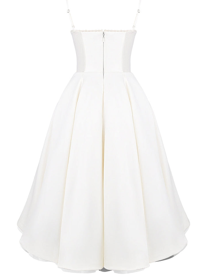 Vestido Midi Tule Branco