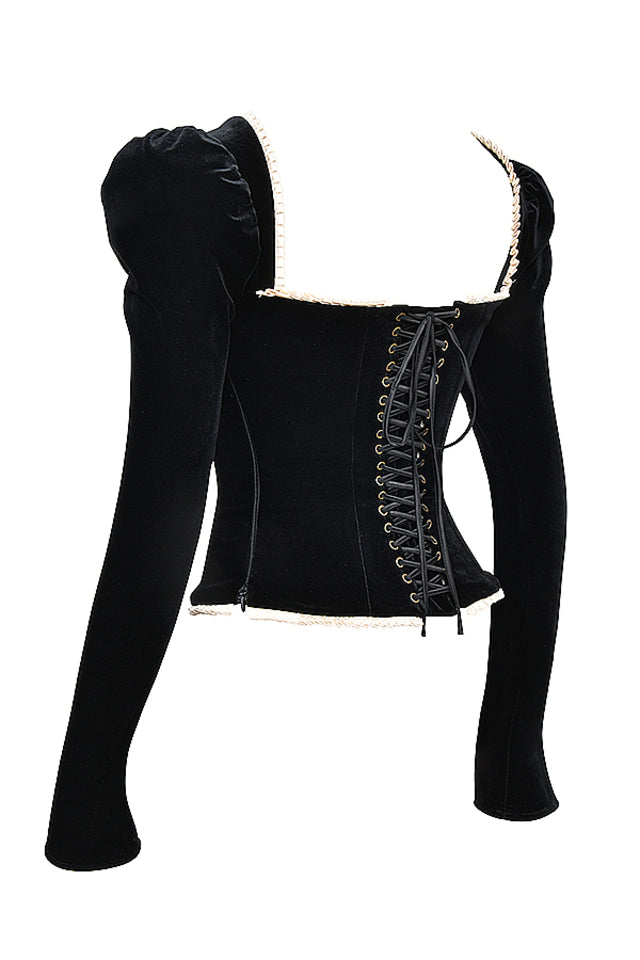 Black Velvet Corset