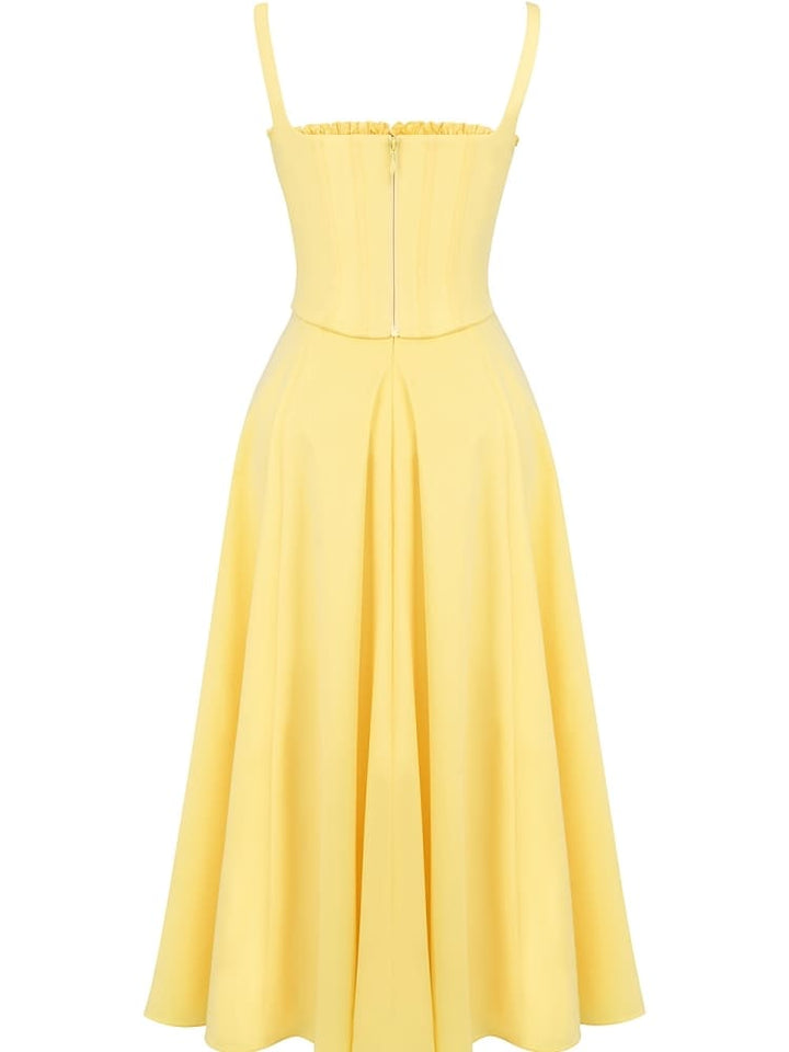 Sunshine Bavlněné Midi Sundress