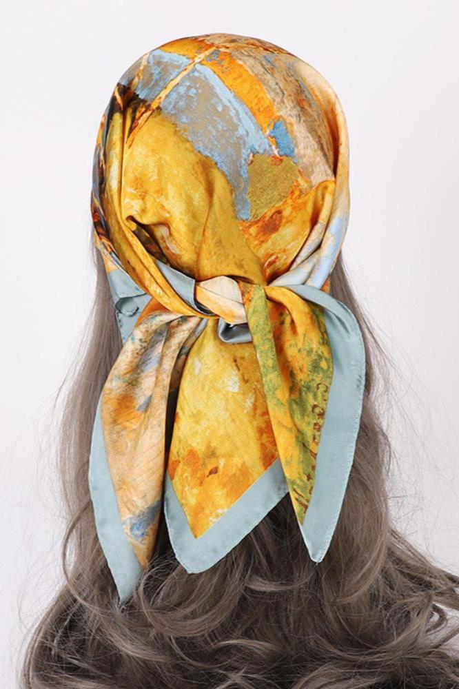 Sharon Landscape Print Headscarf