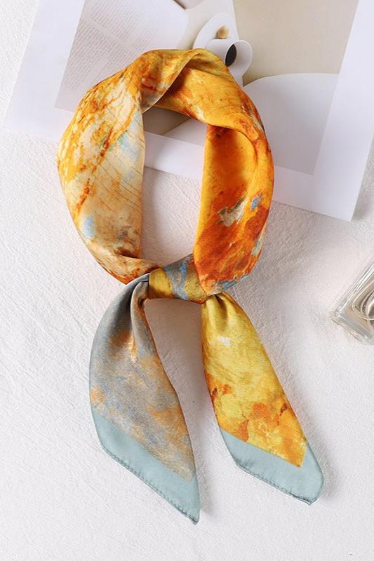 Sharon Landscape Print Headscarf