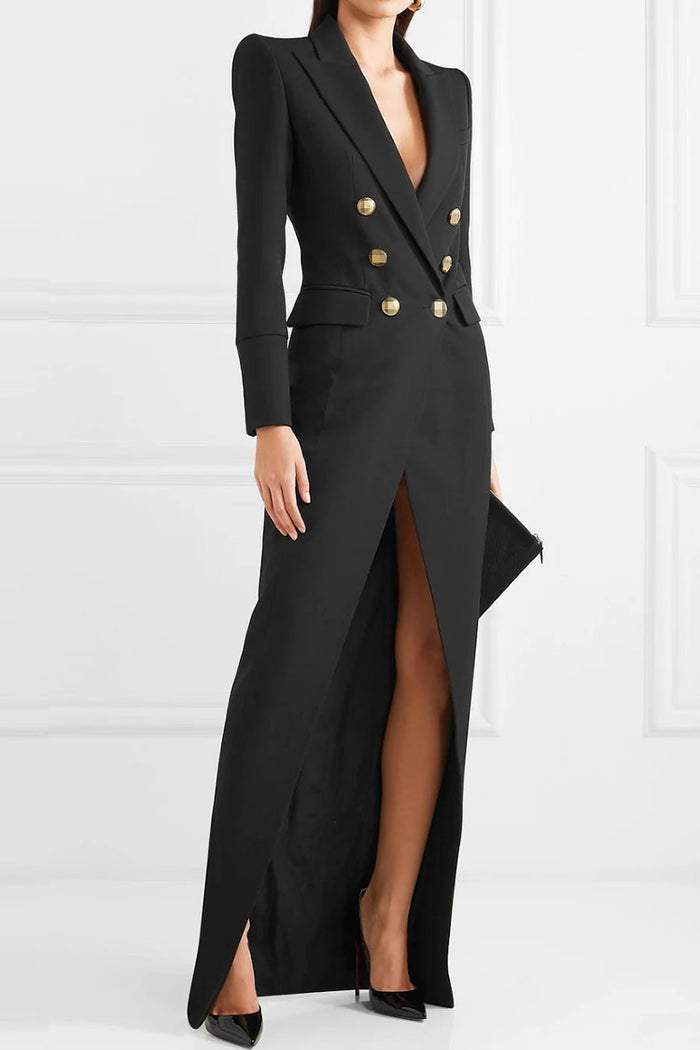 Simona Tuxedo Maxi Blazer Dress