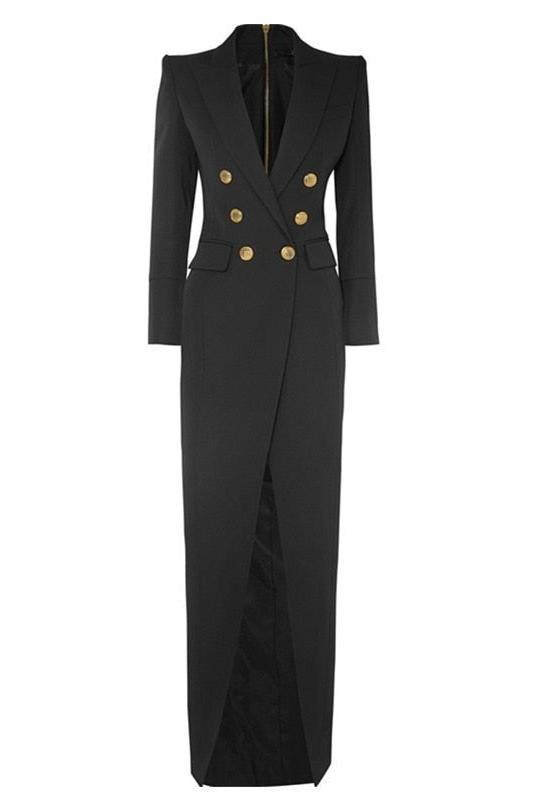 Simona Tuxedo Maxi Blazer Dress