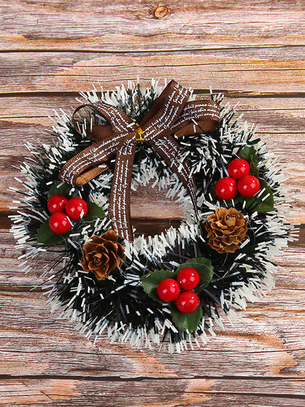 Hanging Christmas Wreaths On Shop Windows And Doors