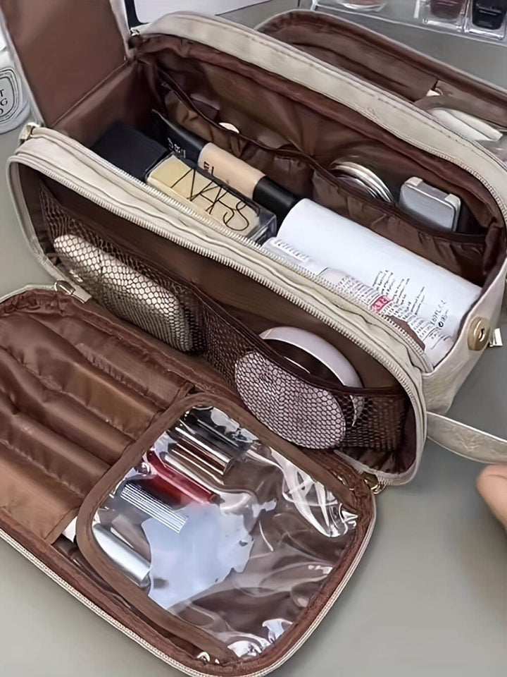 Multifunktionale tragbare Make-up-Tasche mit großem Fassungsvermögen