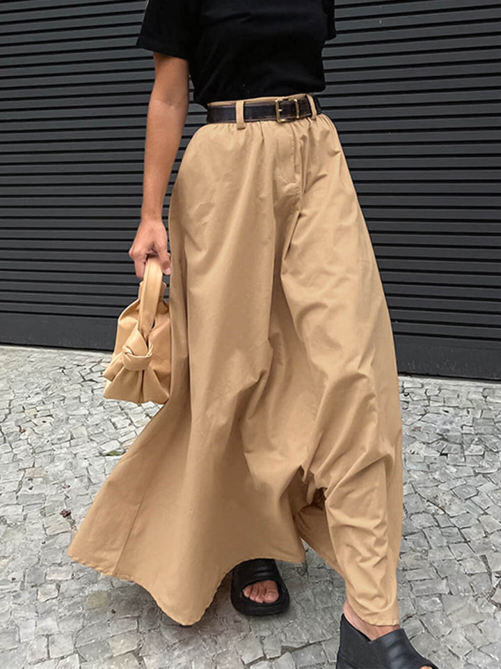 חצאית ארוכה משוחררת בסגנון רחוב אישי