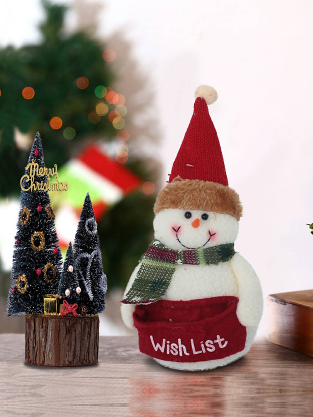 Świąteczna pluszowa lalka Elf w kształcie bałwana