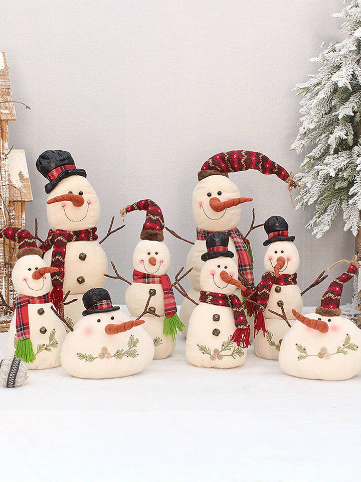 Snowman Doll Decoration Window Doll Ornaments Christmas Craft