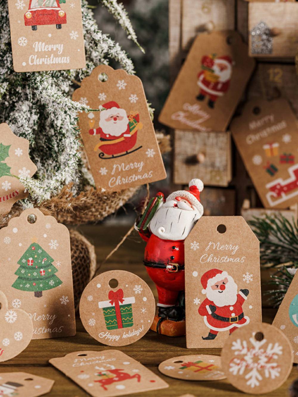 Ετικέτες Χριστουγεννιάτικη Διακόσμηση - Κάρτα δώρων γιορτών