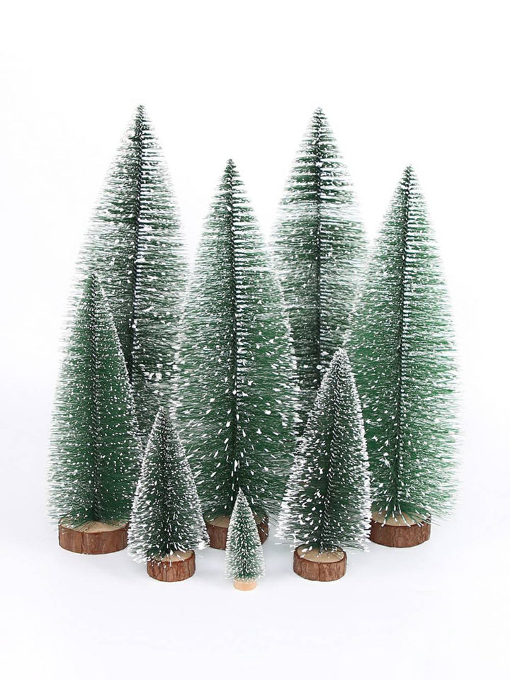 Sapin de Noël en pin recouvert de neige bricolage