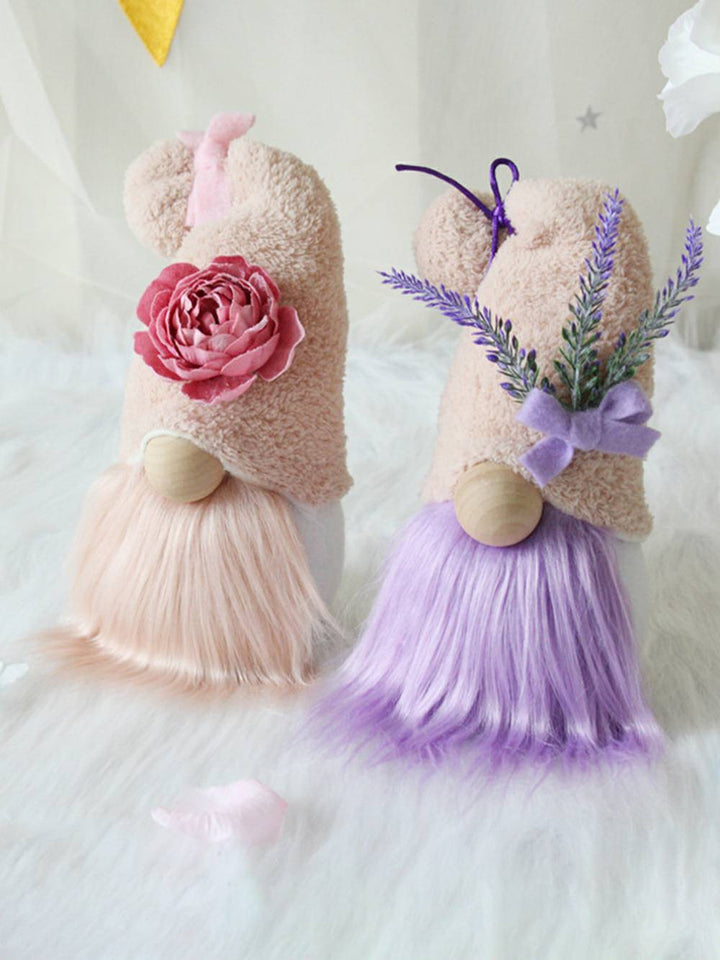 Chrëschtdag Plüsch Lavendel & Rose Rudolph Holiday Doll