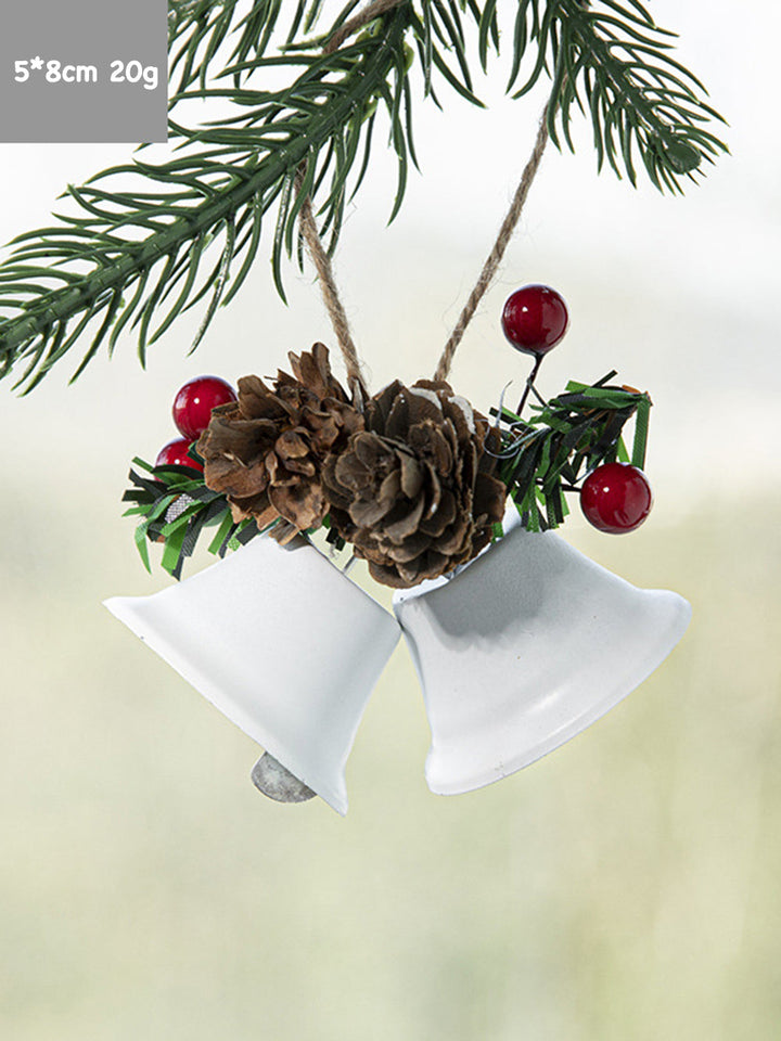 Colgante de campana de cono de pino de árbol de Navidad