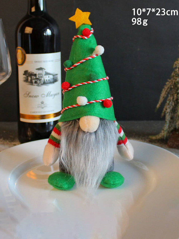 "Nordic Gnome-kerstboomvormige staande pluche kabouter"-decoratie
