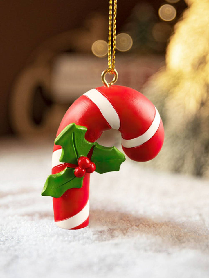 Ornamento de Papai Noel de boneco de gengibre de rena de resina de Natal