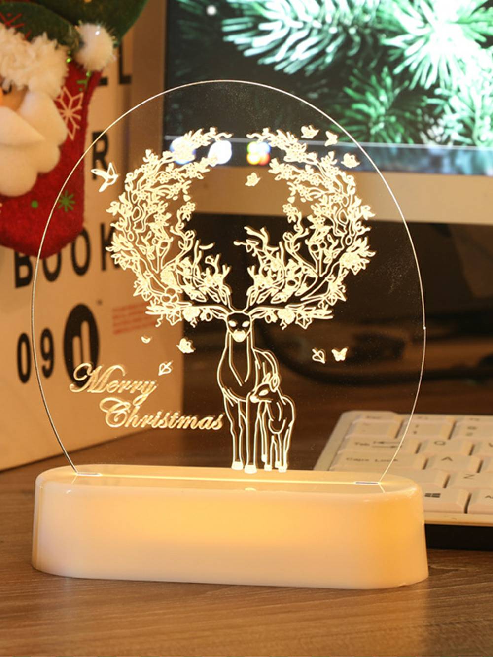 Delicate Cartoon LED Night Lights for Holiday Bedroom Decor