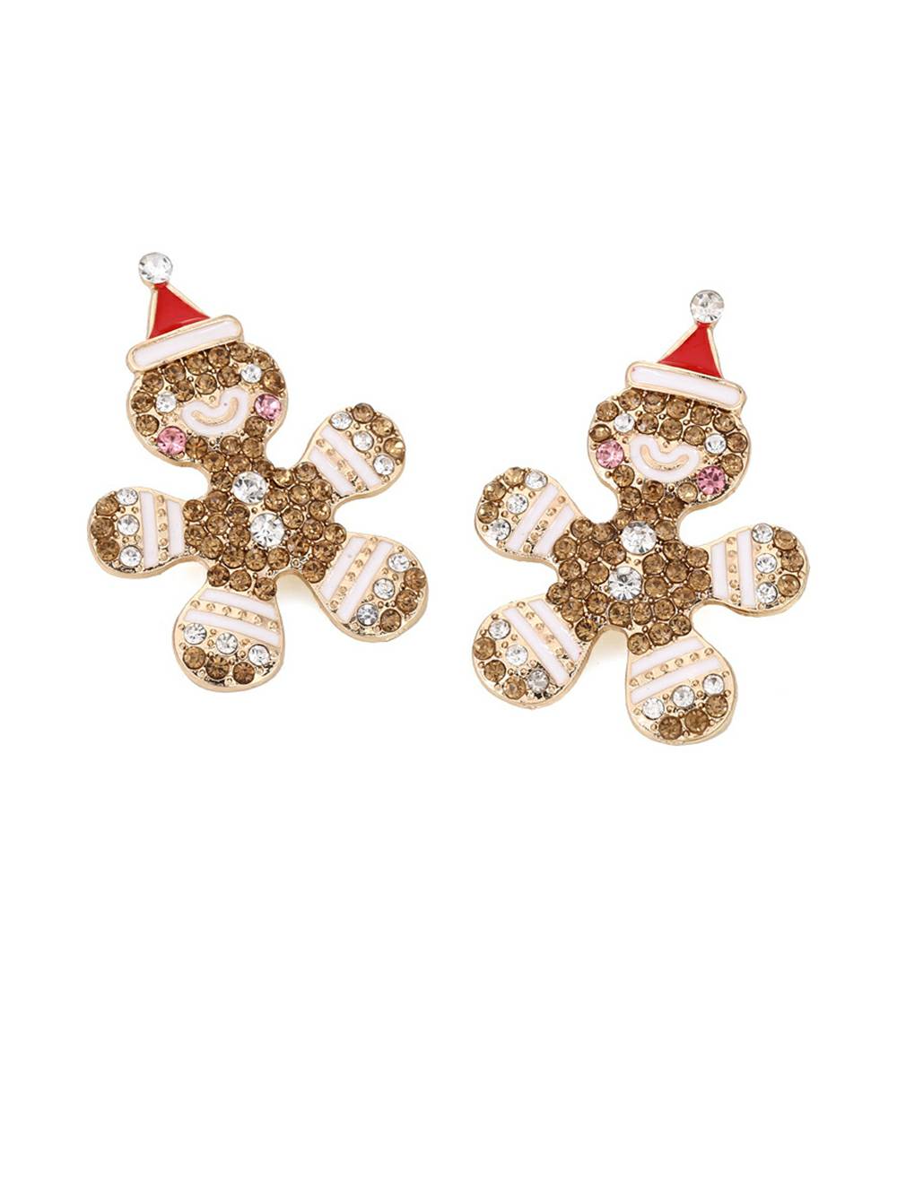 Gingerbread Man Holiday Cookie Drop øreringe