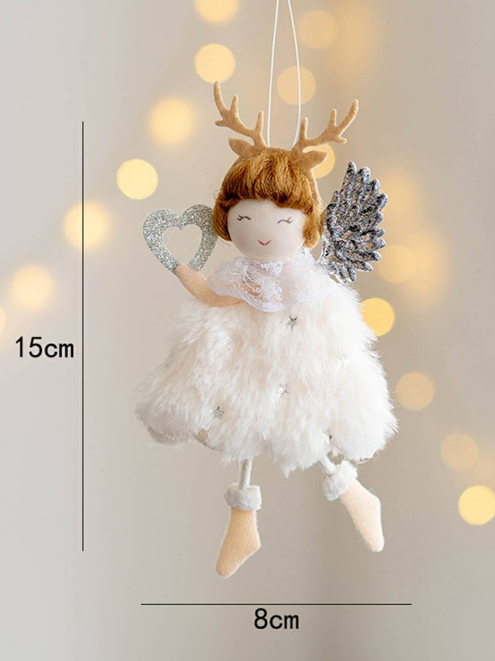 Enchanting Handmade Christmas Fairy Wee Doll Ornament