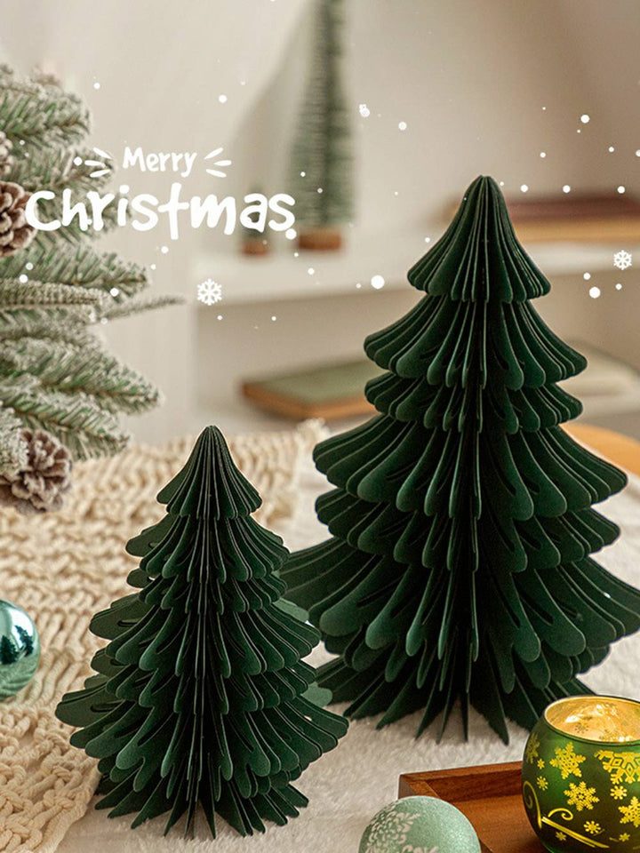 Akordeonové figurky z papíru na vánoční stromeček s medovými plástvemi