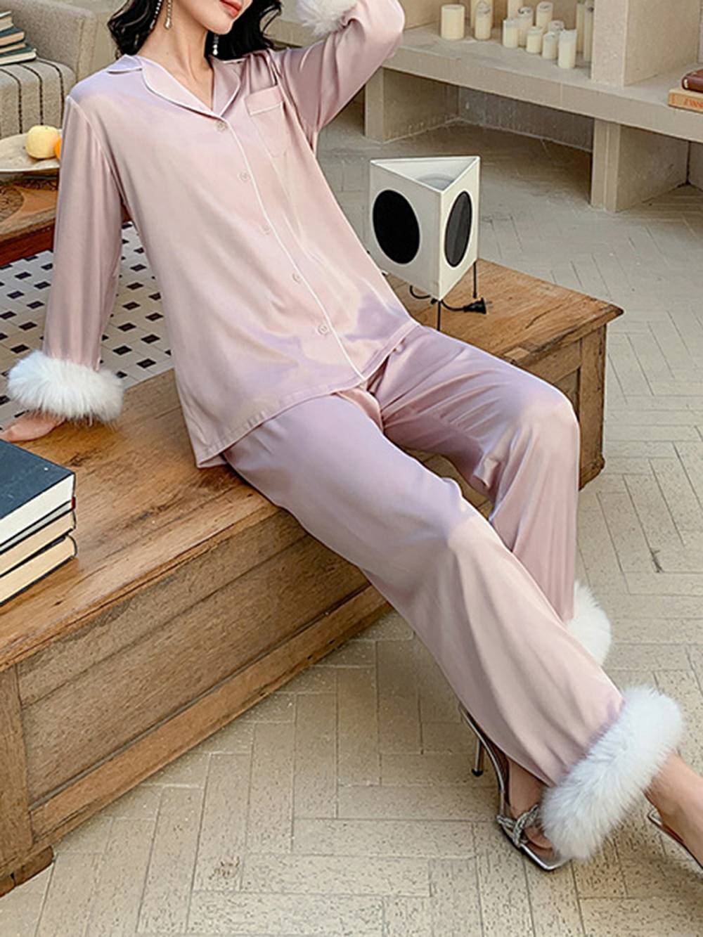 Danica Pyjamassæt-Baby Pink