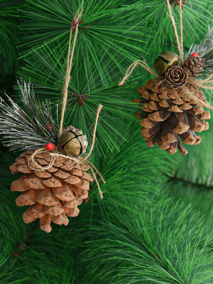 Christmas Pinecone Bell Hanging Decoration DIY Kit