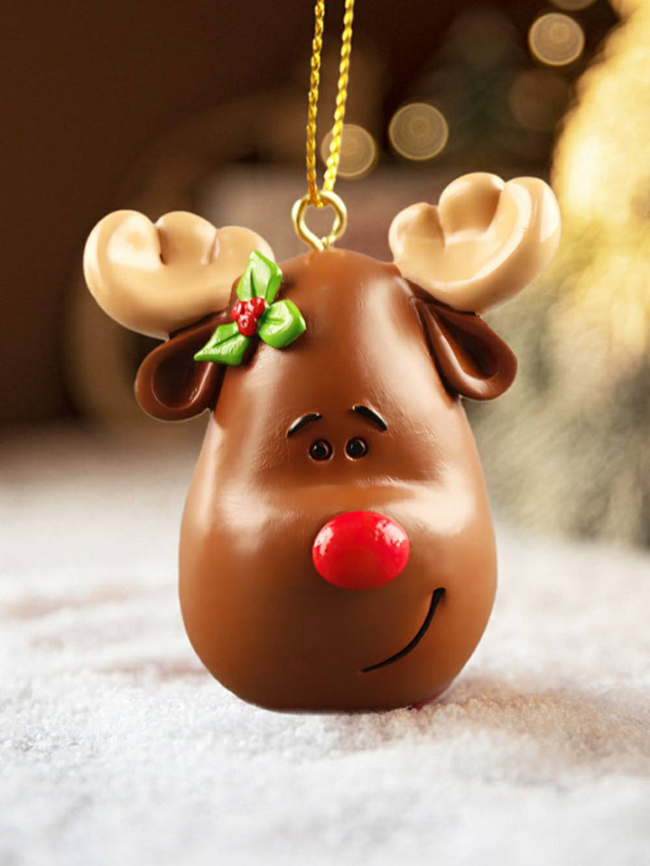 Christmas Resin Reindeer Gingerbread Man Santa Claus Ornament