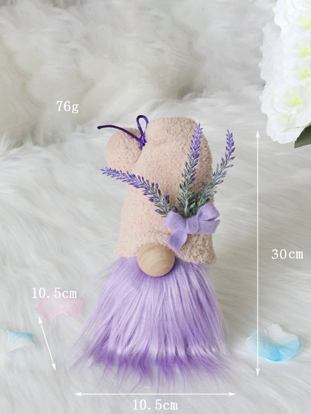 Julplysch Lavendel & Rose Rudolph Holiday Doll