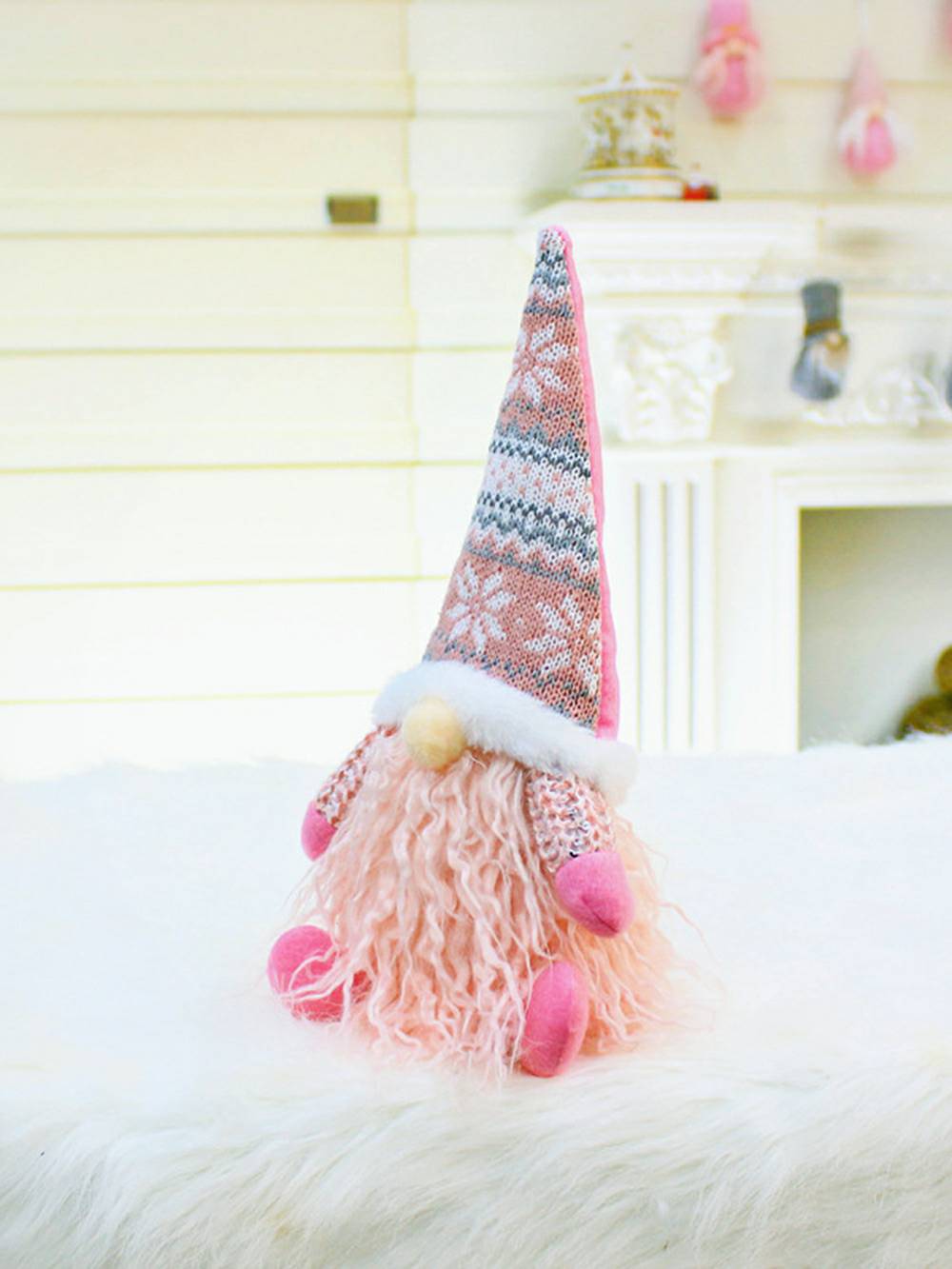 Ny Stor Pink Elf Gnome