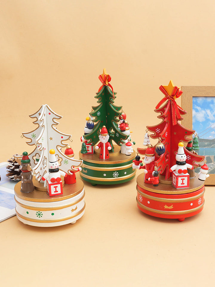 Kerstboom Carrousel Muziekdoos Ornament