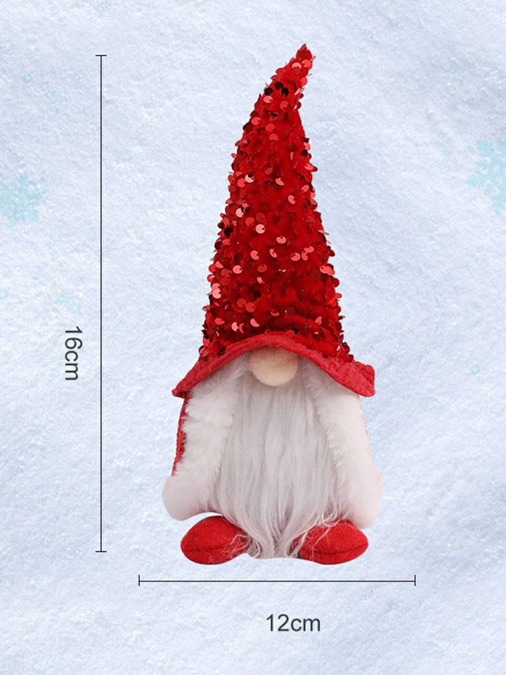 Świąteczna pluszowa lalka Elf magik cekinowa peleryna Rudolph