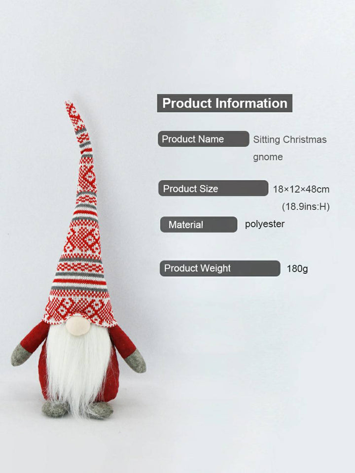 クリスマスエルフ水玉スノーフレークぬいぐるみボーダー人形暖炉装飾キャラクター