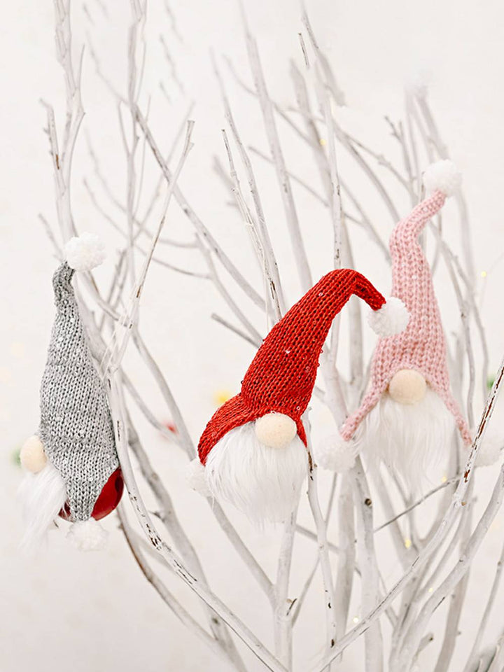 Weihnachten Plüsch Jingle Bell Knit Rudolph Zwerg Puppe