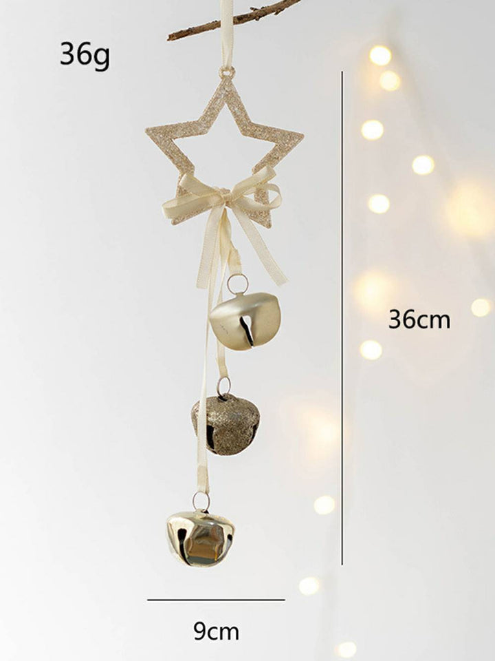 Vánoční zvon Anděl pěticípá hvězda Ornament