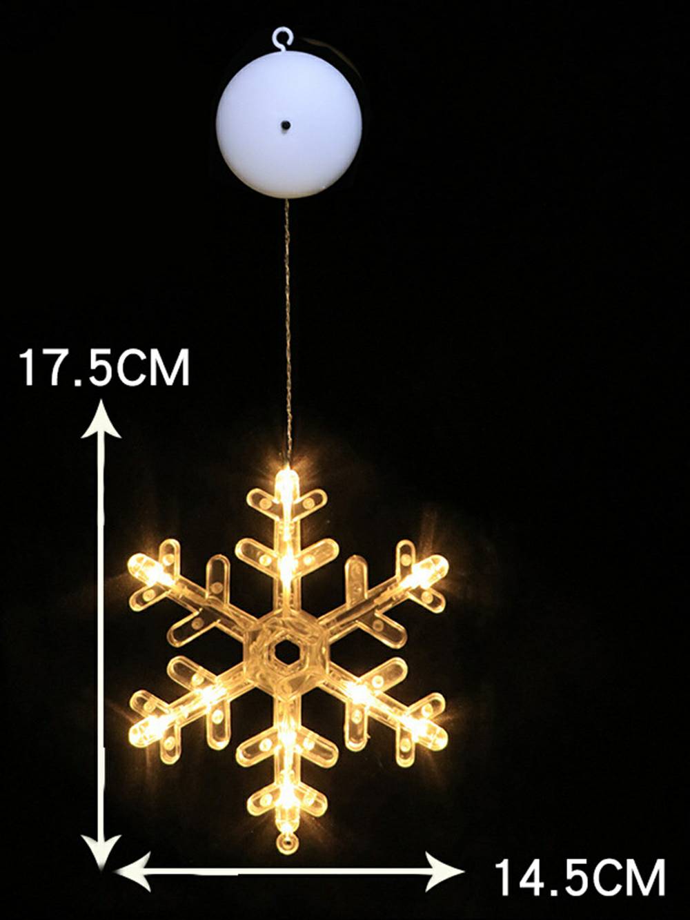 Christmas Suction Cup Light Star-Shaped Christmas Tree LED Lights