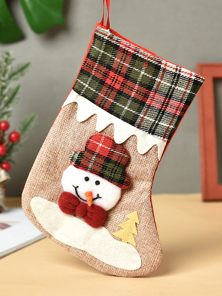 Weihnachtsgeschenk Socken Süßigkeitentüte Fensteranhänger