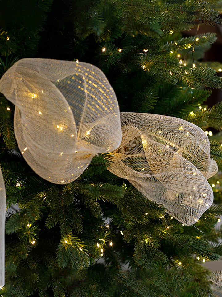 Κορδέλα διακόσμησης Χριστουγεννιάτικου δέντρου Snow DIY Υλικό διακόσμησης φιόγκων