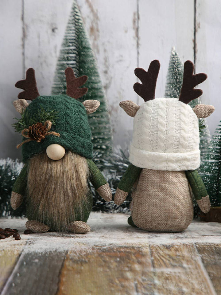 Rozkošná vánoční dekorace z parohu borovice lesní trpaslík
