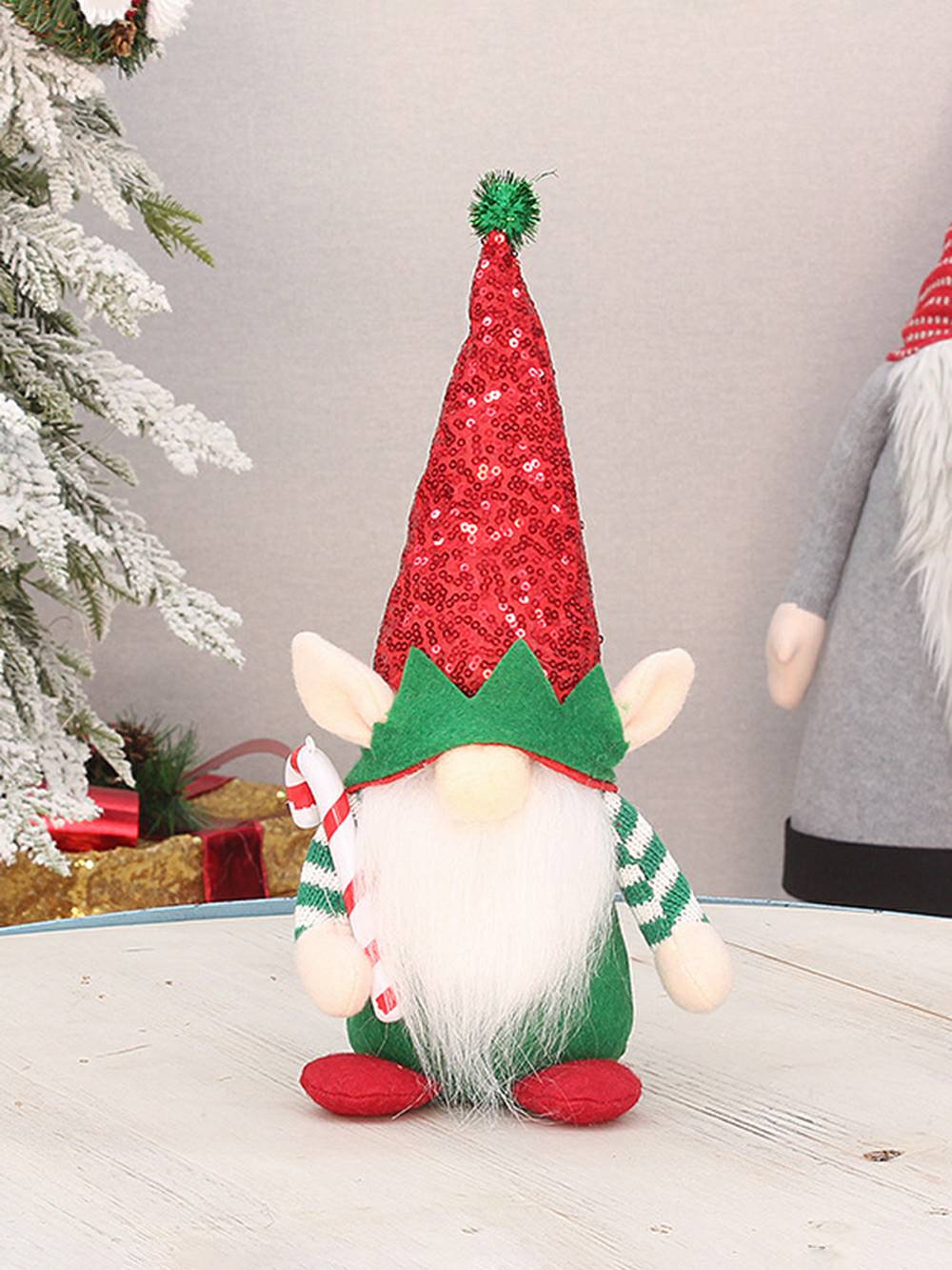 Świąteczna pluszowa musująca poroża filcowa lalka Rudolf karzeł