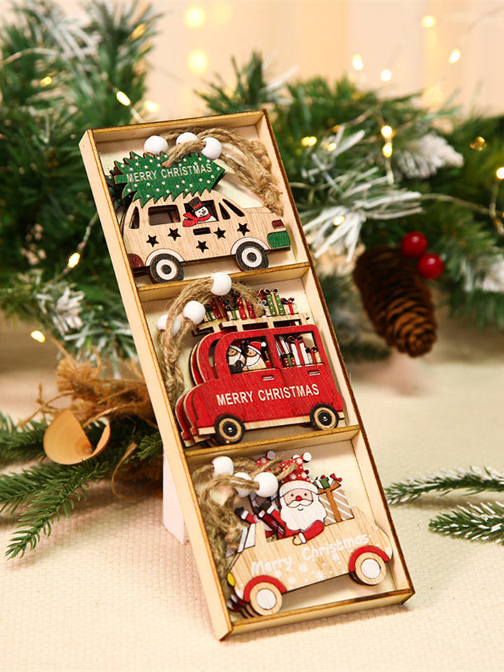 9-teilige Weihnachtsbaumdekorations-Geschenkbox mit kleinen Ornamenten