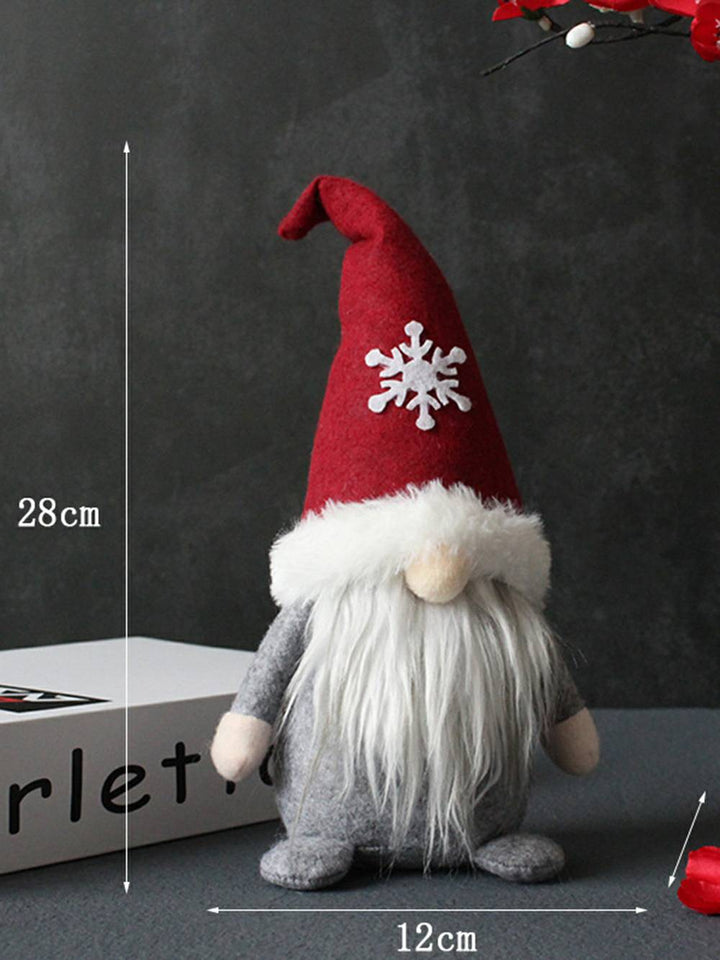 Driekleurige hoed Sneeuwvlok Love Nordic Gnome Pluche Decor