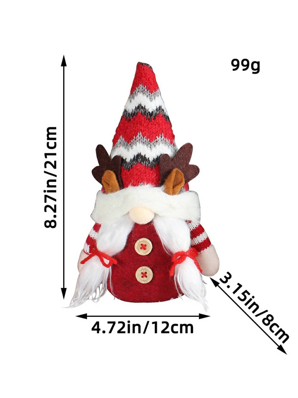 Muñeco Rudolph de reno del bosque de peluche navideño