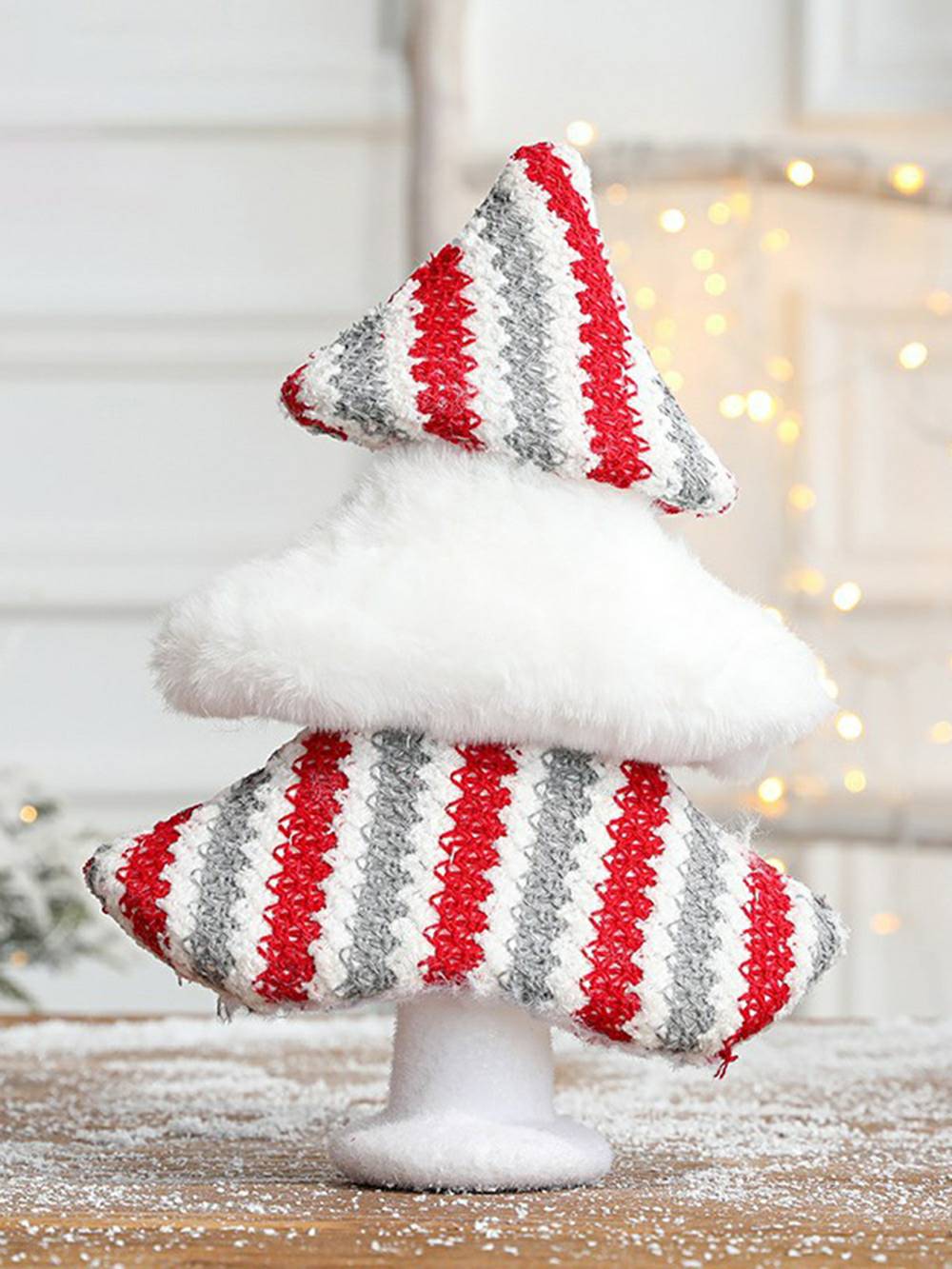 Ornamento natalizio con renna e pupazzo di neve