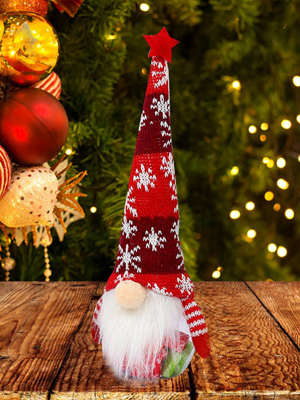 Vánoční plyšová sklenice na cukroví Rudolph Dwarf Panenka