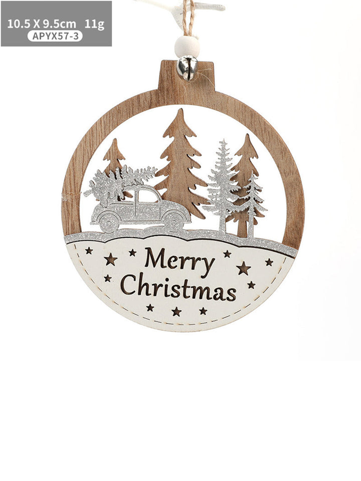Santa Claus snögubbe färgglada ornament